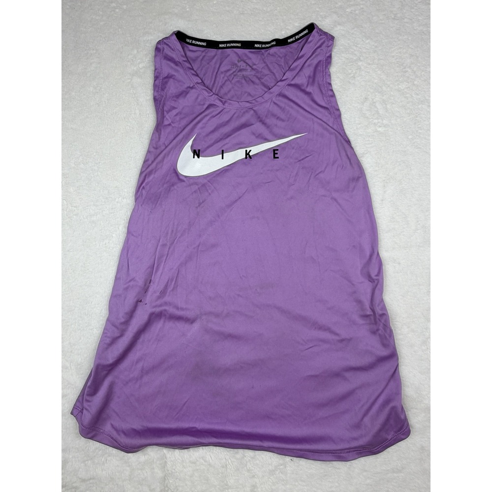 Nike Running Dri-FIT Womens Purple Racerback Tank Top Large